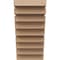 Ekena Millwork 6"W x 6"D x 12"H Wide Landon Rough Cedar Woodgrain TimberThane Corbel, Primed Tan CORUR06X06X12LANRCPR - alternate 2
